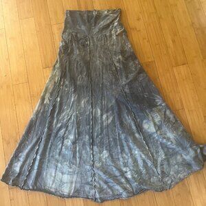 Blessed Lotus Skirt ~ long, modeled blue